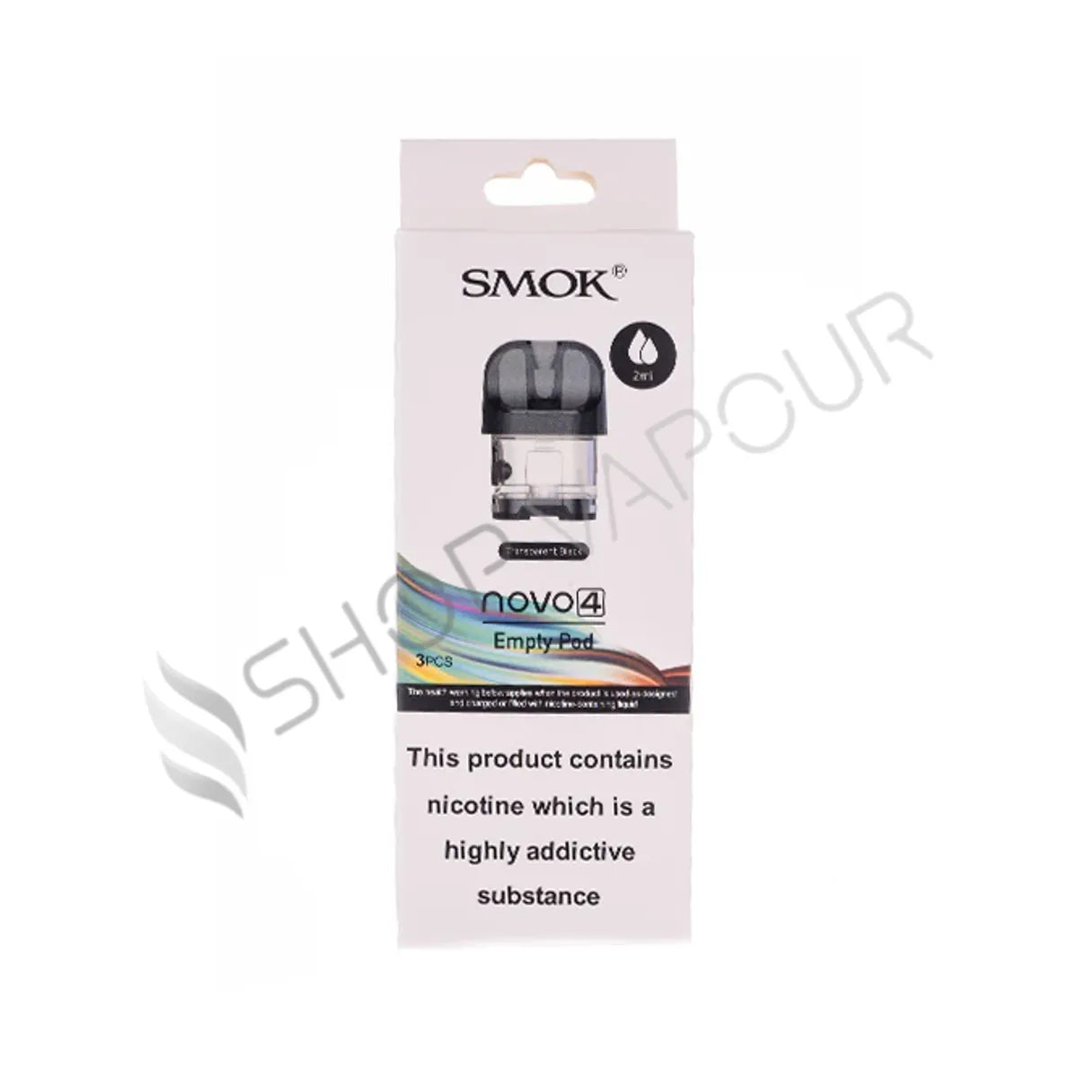 Smok Novo 4 Empty Replacement Pods - Transparent Black
