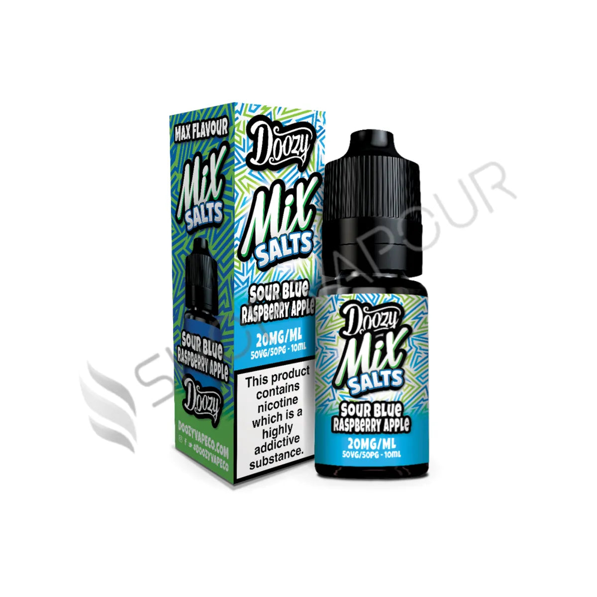 Sour Blue Raspberry Apple Nic Salt E-Liquid by Doozy Mix Salts