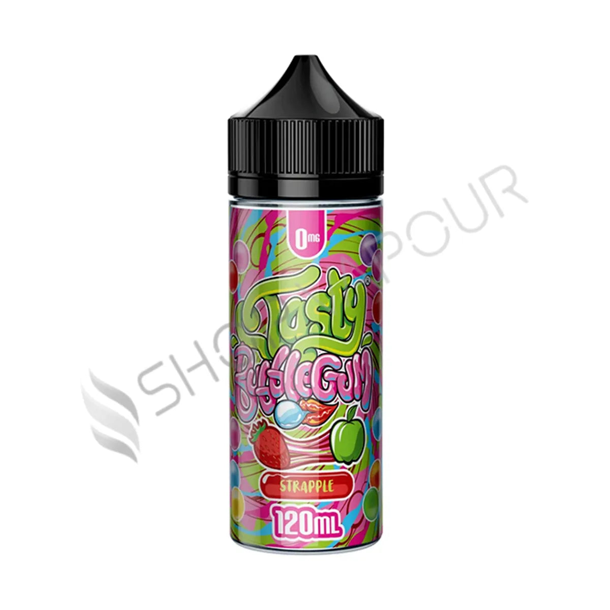 Strapple 100ml Shortfill E-Liquid by Tasty Bubblegum