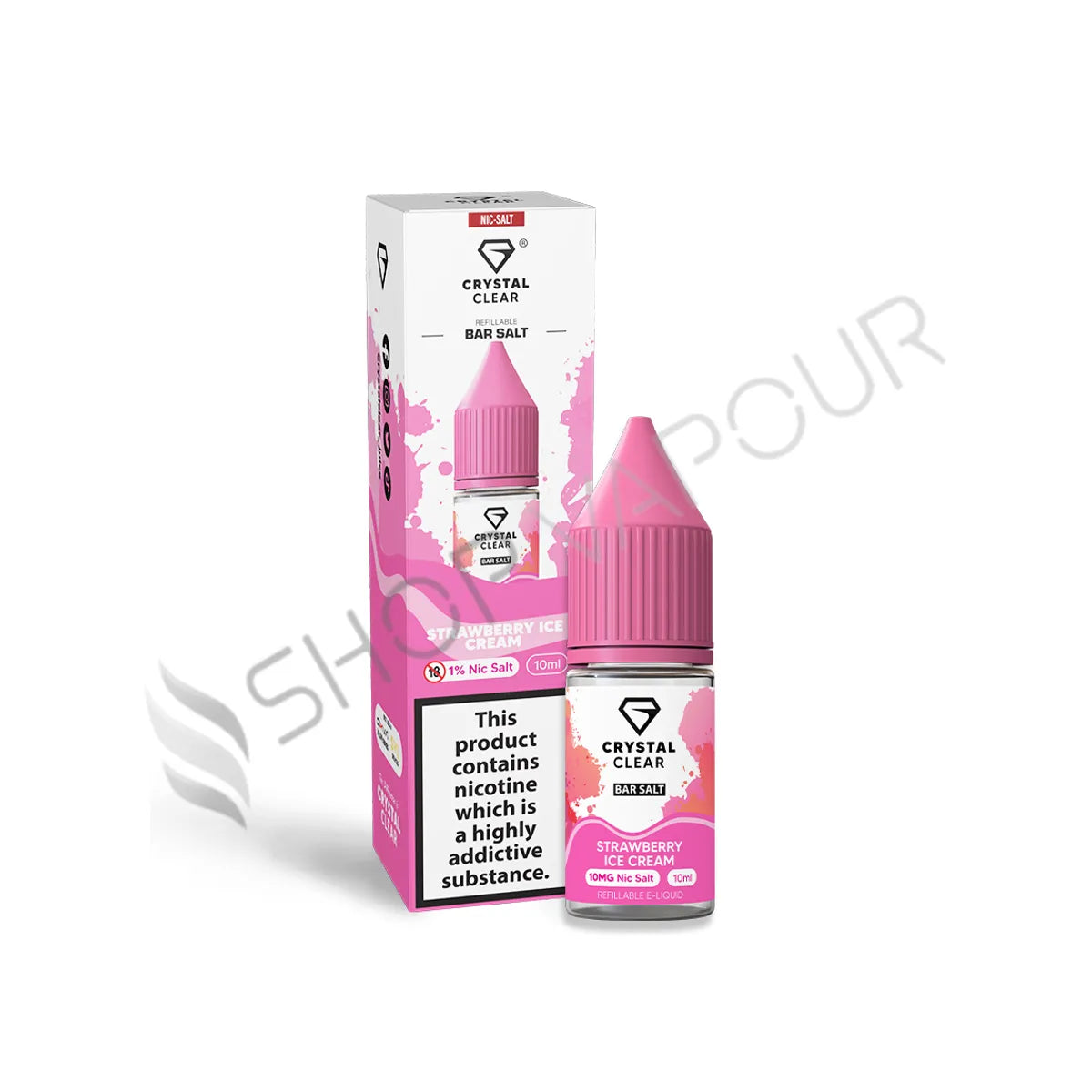 Strawberry Ice Cream Bar Salts Nic Salt by Crystal Clear