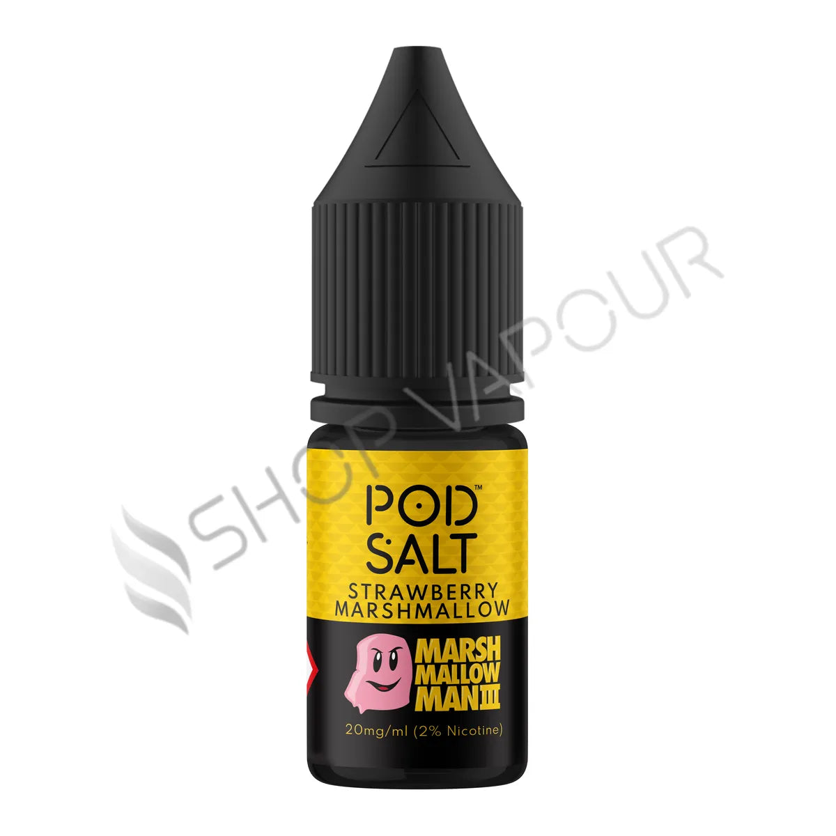 Strawberry Marina Mrashmallow Man 3 Ice Nic Salt E-Liquid by Pod Salt Fusion