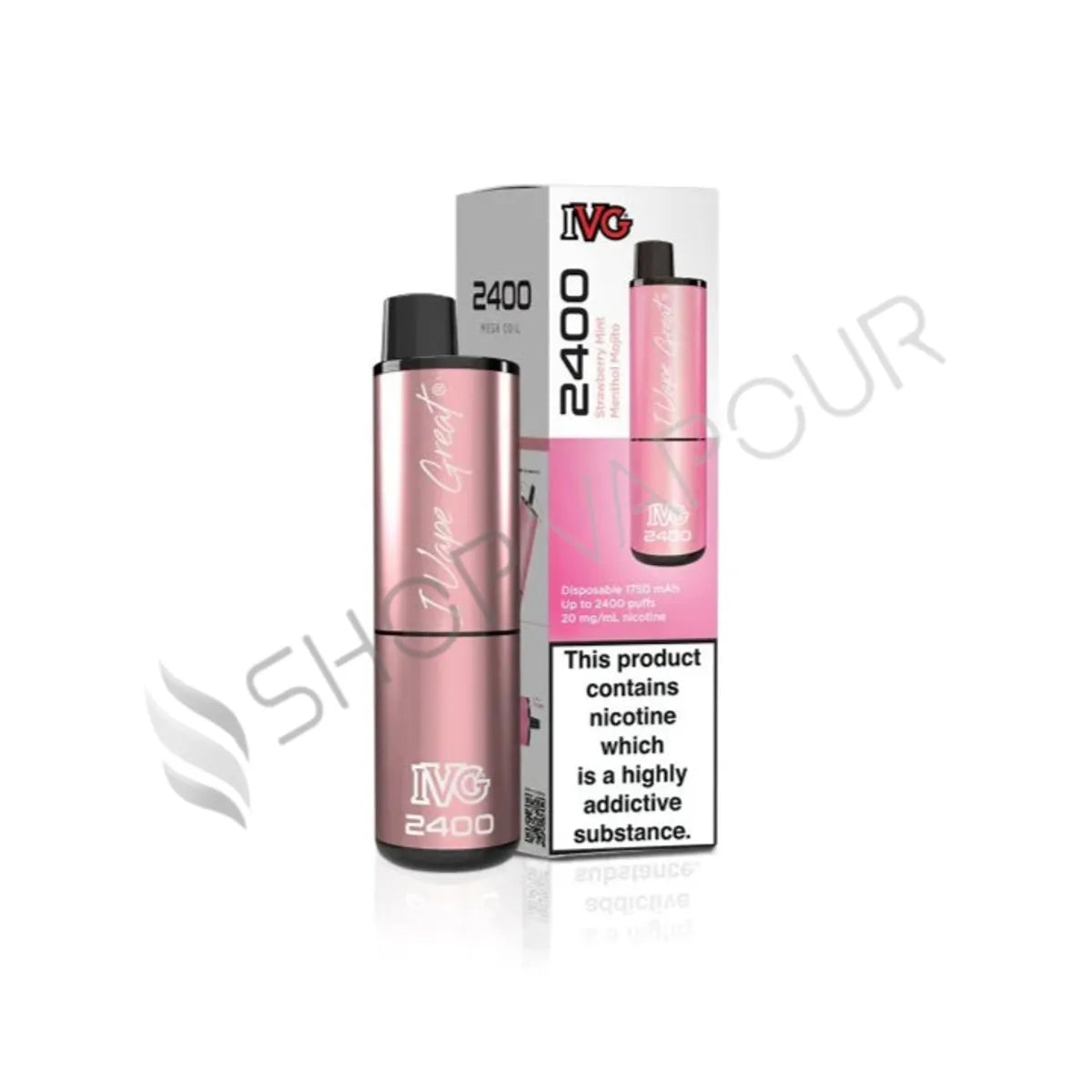 Strawberry Mint Menthol Mojito IVG 2400 Prefilled Pod Kit