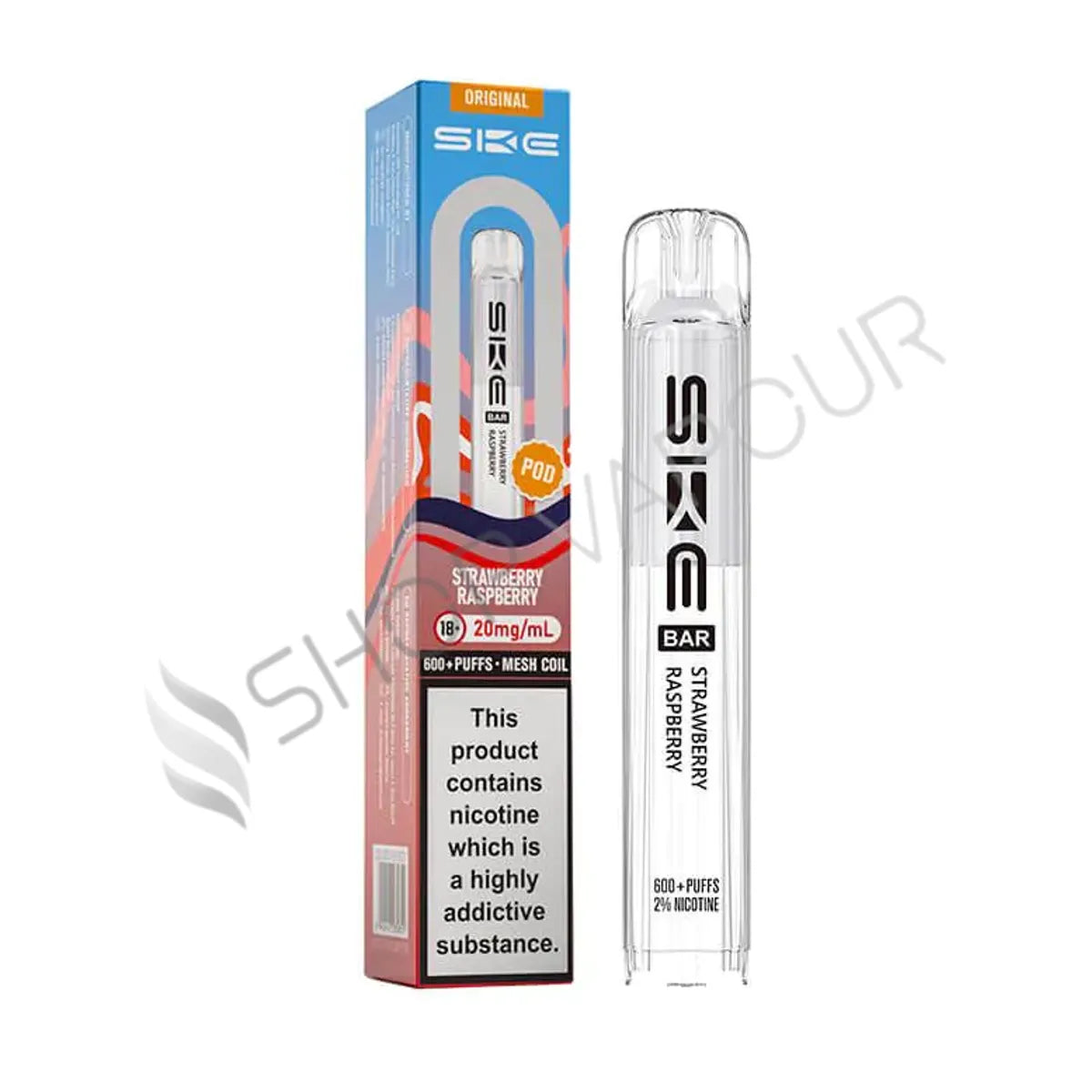 Strawberry Raspberry Crystal 600 Prefilled Pods by SKE