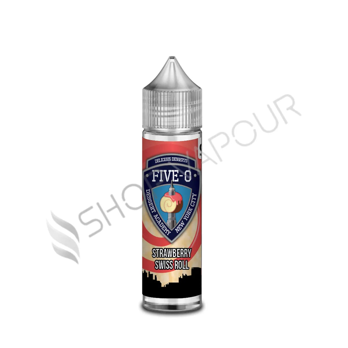 Strawberry Swiss Roll 50ml Shortfill E-Liquid by Five-O