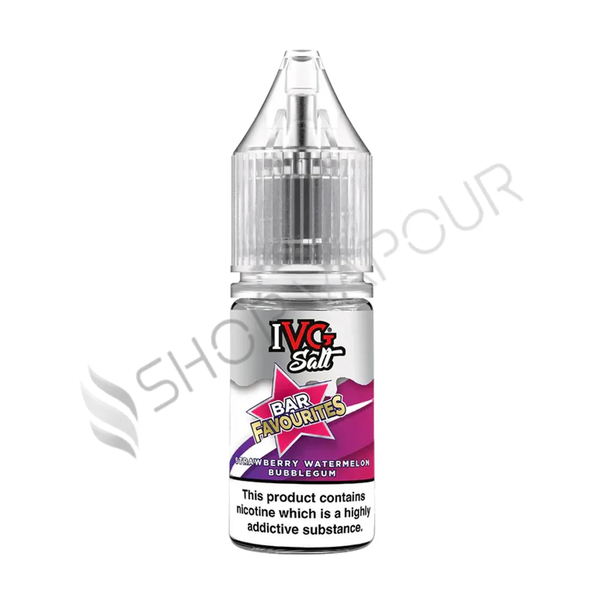 Strawberry Watermelon Bubblegum Nic Salt E-Liquid by IVG Bar Favourites