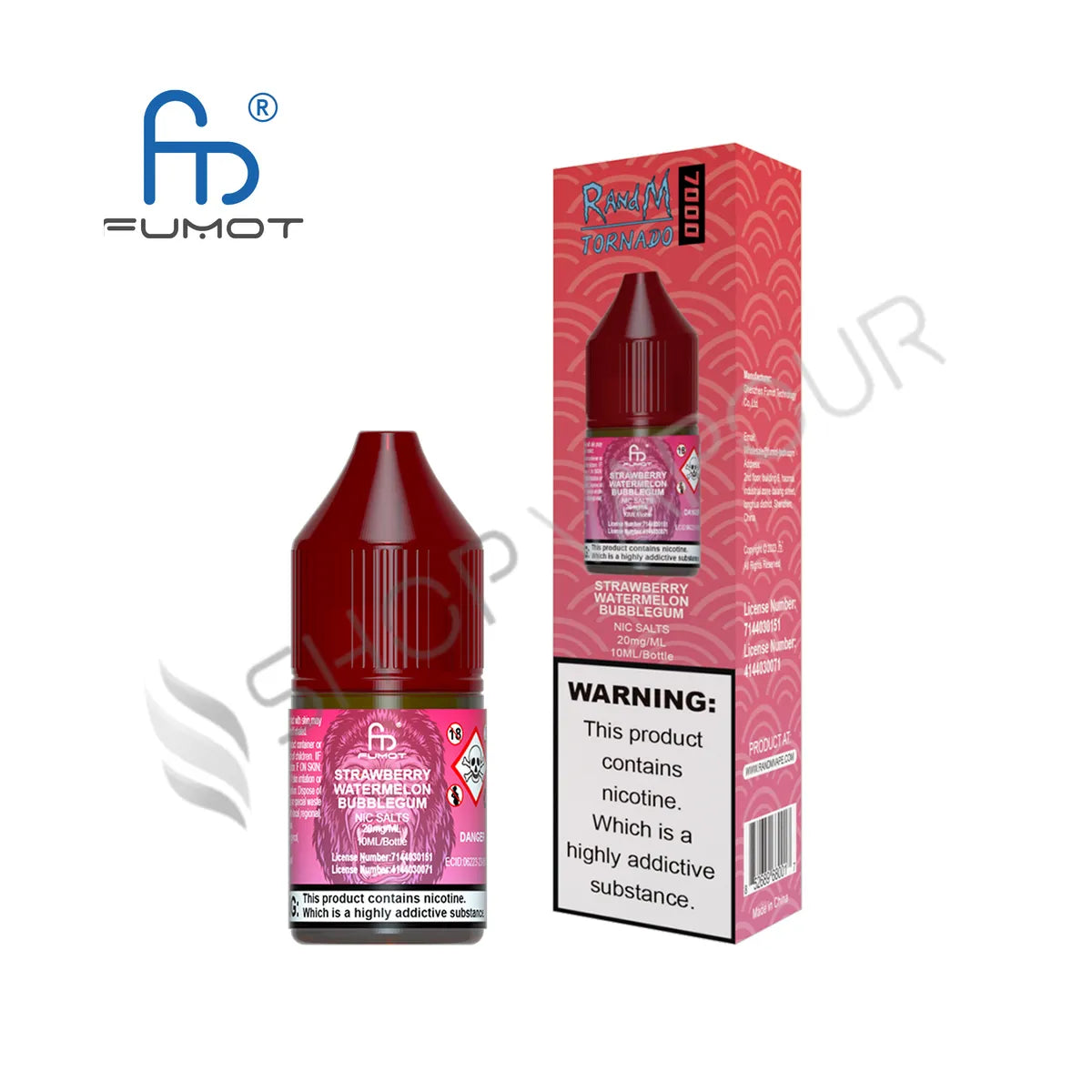 Strawberry Watermelon Lemonade Nic Salt E-Liquid by RandM 7000