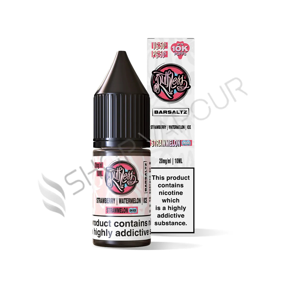 Strawmelon On Ice Nic Salt E-Liquid by Ruthless Bar Saltz