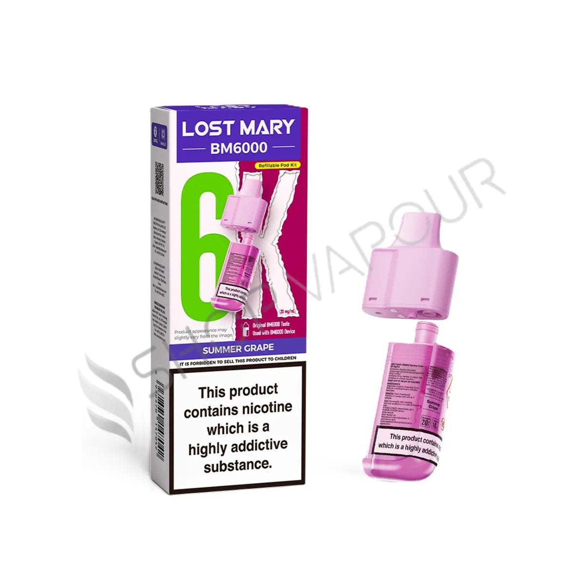 Summer Grape BM6000 Prefilled Pod & Refill by Lost Mary