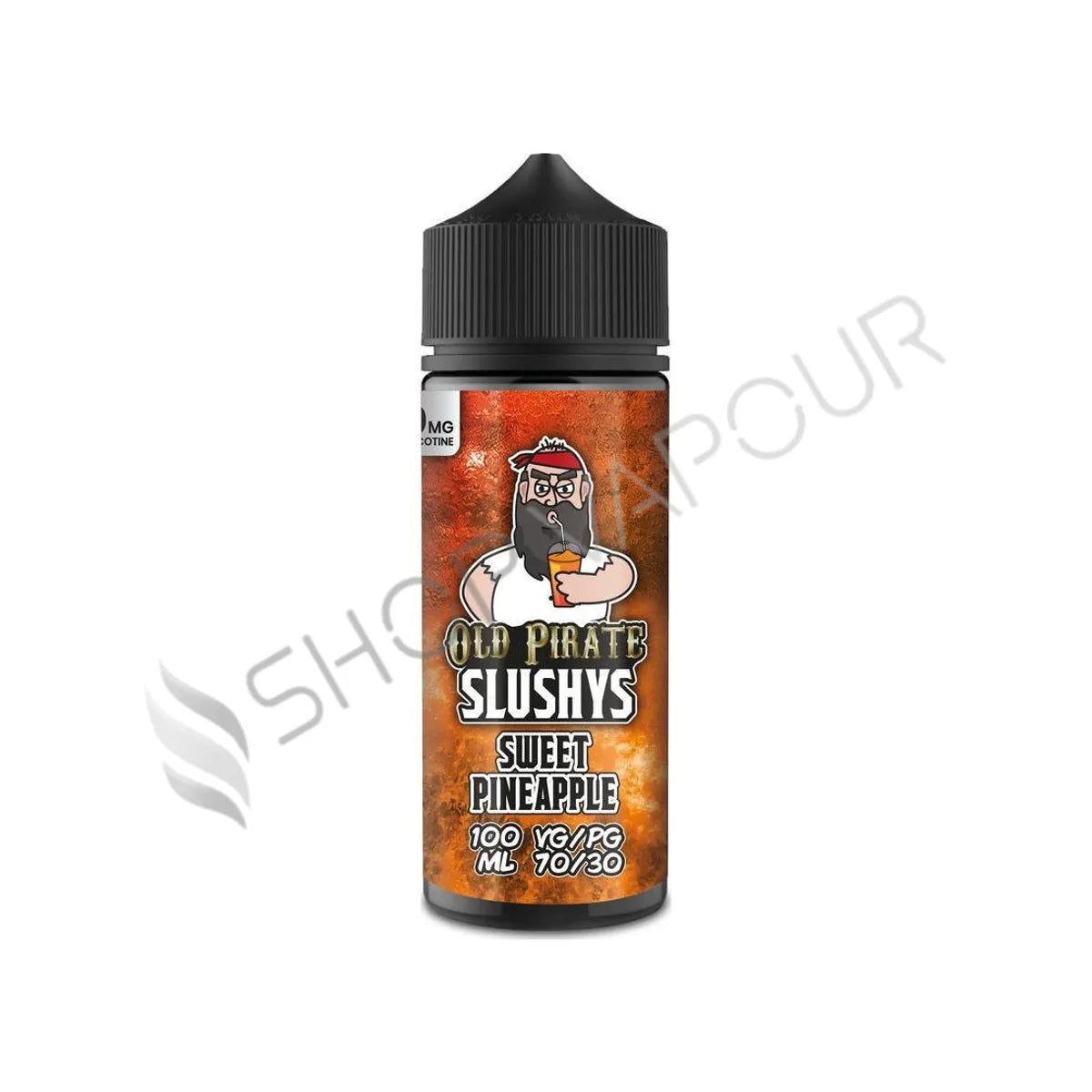 Sweet Pineapple 100ml Shortfill E-Liquid by Old Pirate Slushys
