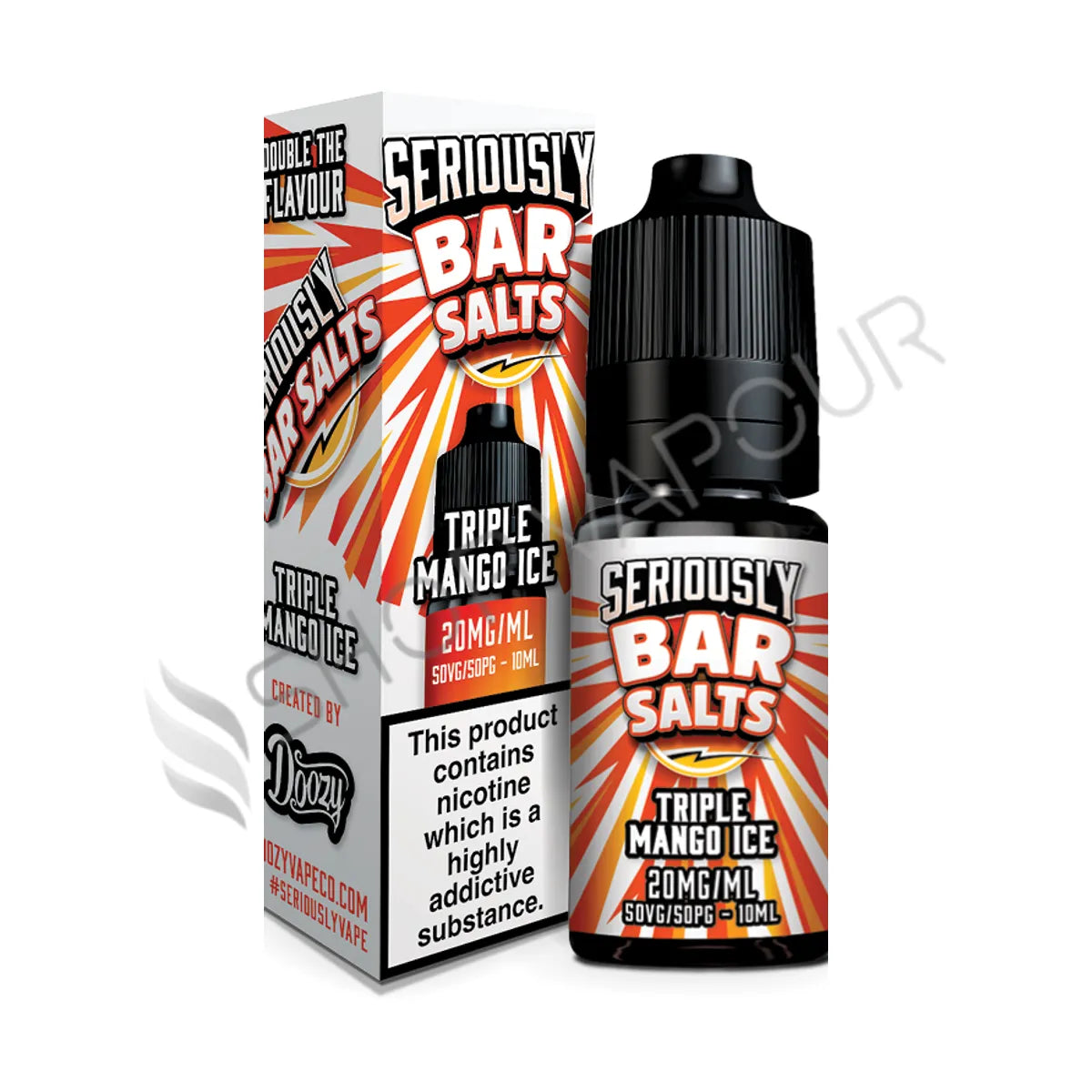 Triple Mango Ice Nic Salt E-liquid by Seriously Bar Salts