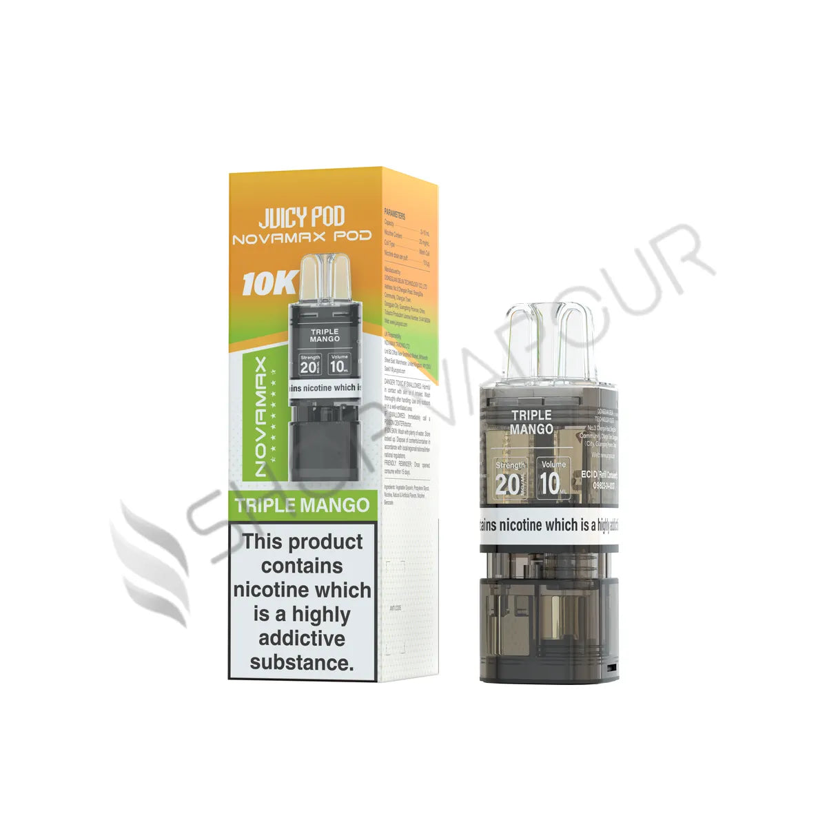 Triple Mango Novamax 10K Prefilled Pod & Refill by Juicy Pod