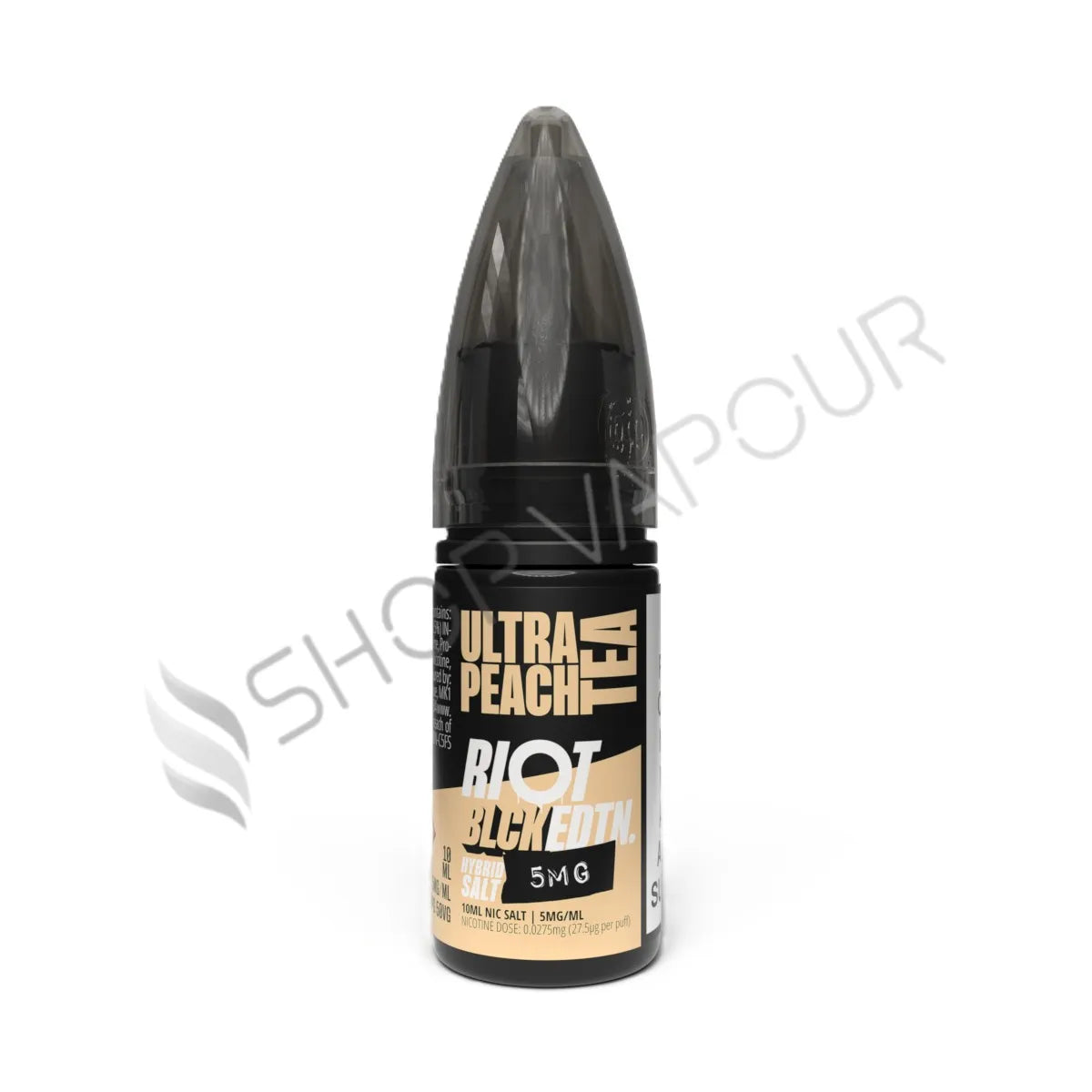 Ultra Peach Tea Nic Salt E-Liquid by Riot Black Edition