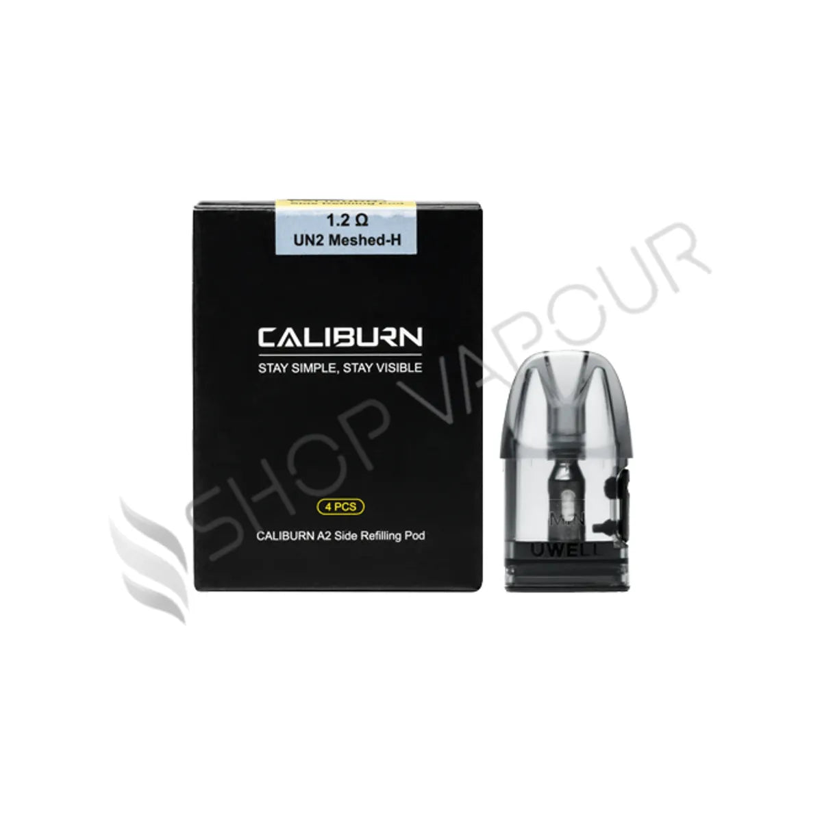Uwell Caliburn A2 Side Fill Replacement Pods - 1.2Ohm