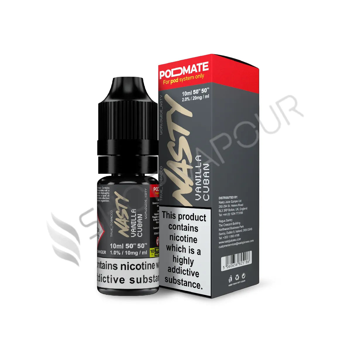Vanilla Cuban Nic Salt E-Liquid by Nasty Juice