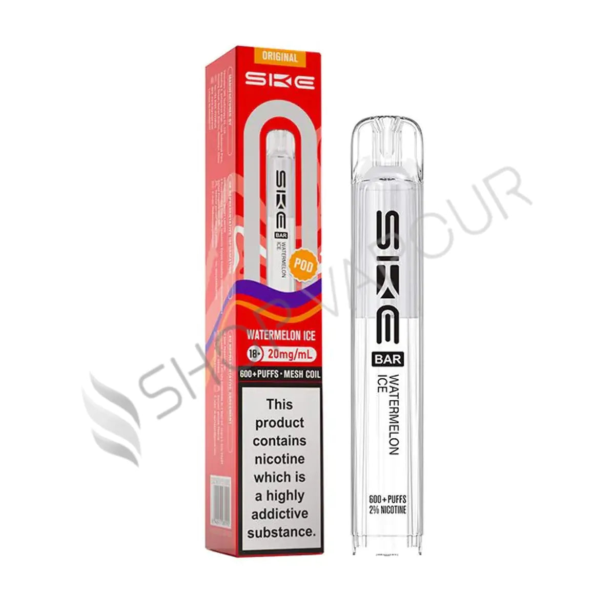 Watermelon Ice Crystal 600 Prefilled Pods by SKE