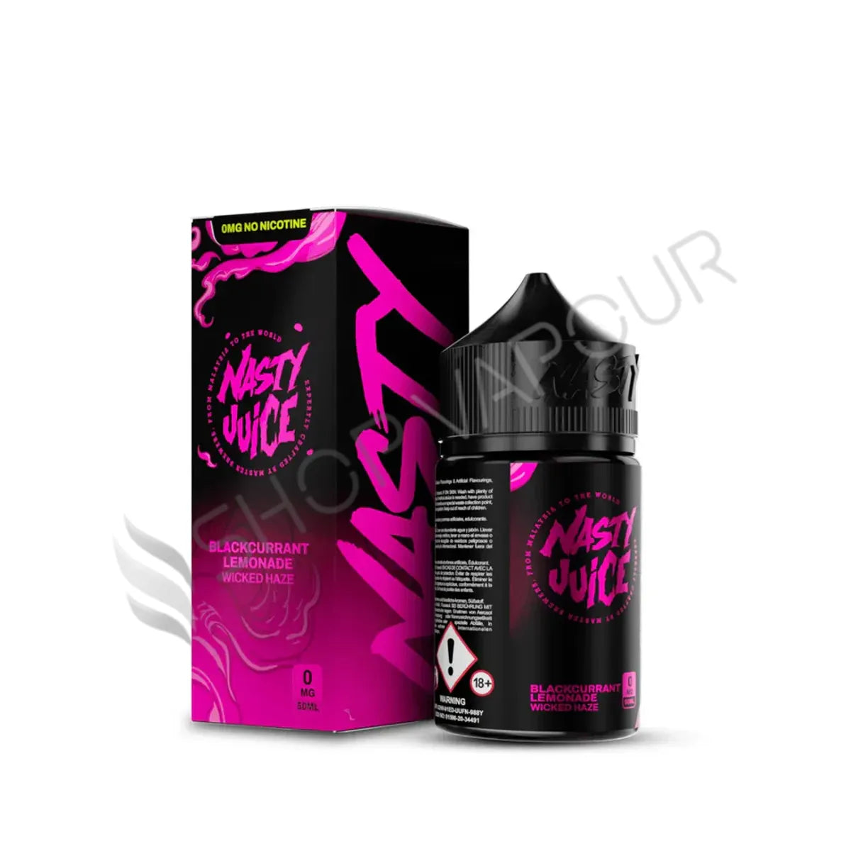 Wicked Haze 50ml Shortfill E-Liquid by Nasty Juice