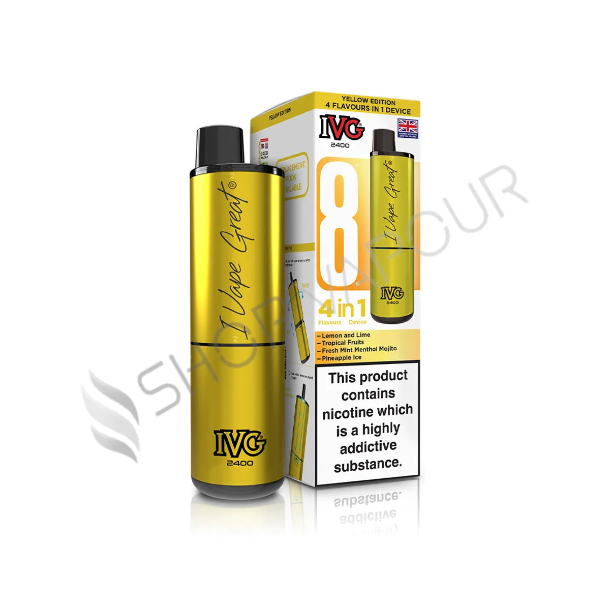 Yellow Edition IVG 2400 Prefilled Pod Kit