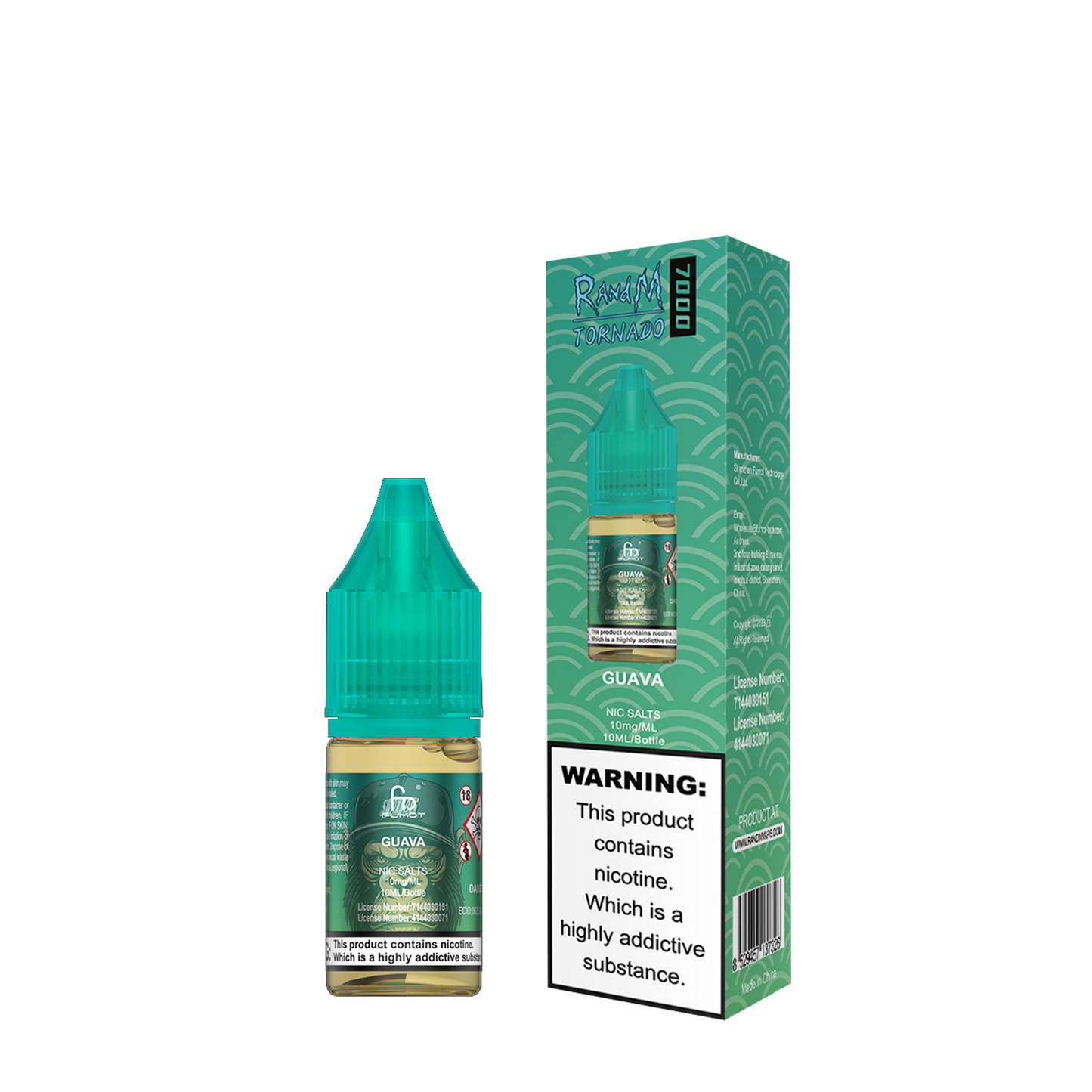 Guava Nic Salt E-Liquid by RandM 7000