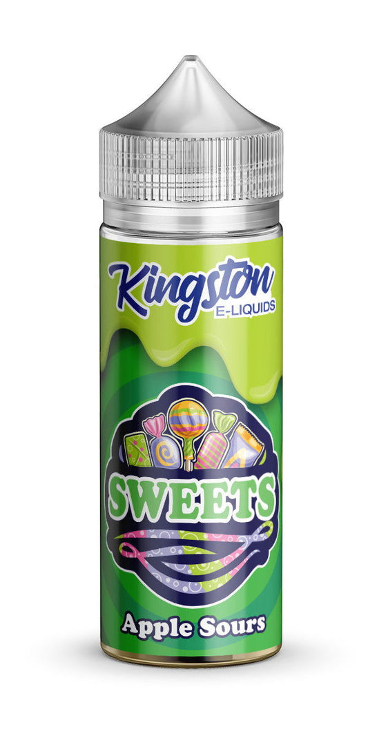 Apple Sours 100ml Shortfill E-Liquid by Kingston Sweets - Shop Vapour