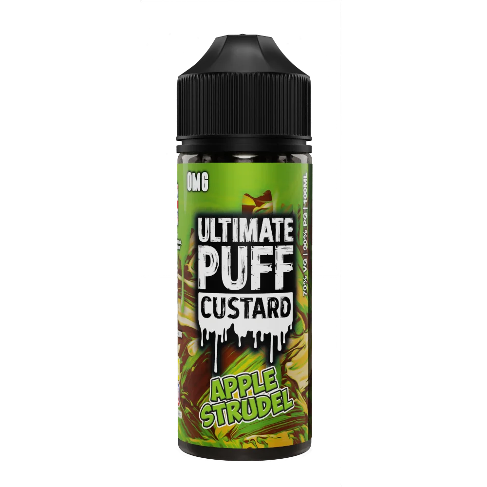 Apple Strudel 100ml Shortfill E-Liquid by Ultimate Puff Custard - Shop Vapour