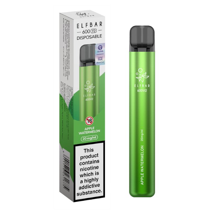 Apple Watermelon Elf Bar 600 V2 Disposable Vape - Shop Vapour