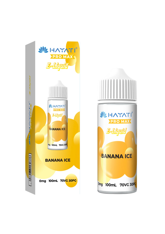 Hayati Pro Max - Banana Ice 100ml E-liquid