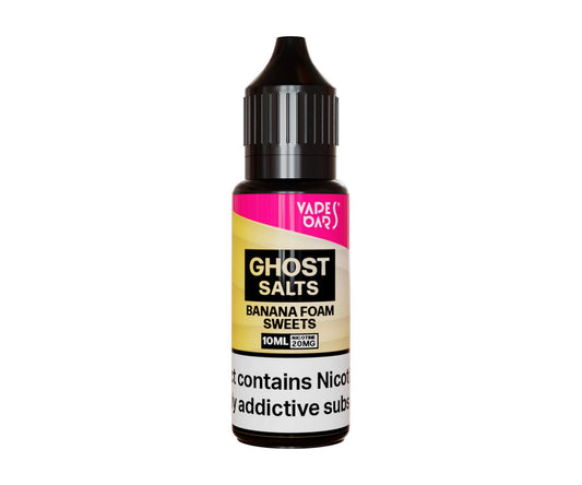 Banana Foam Sweets Nic Salt E-Liquid by Vapes Bars Ghost Salts - Shop Vapour
