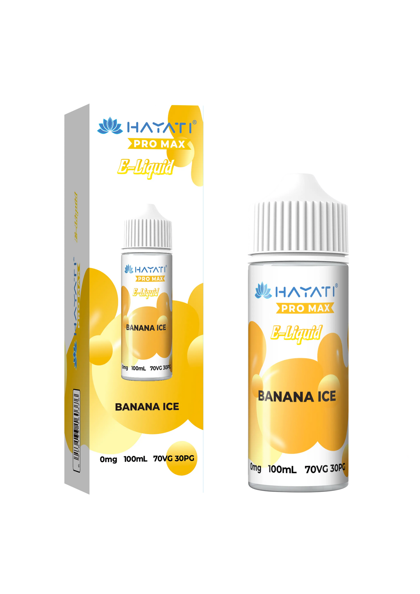 Banana Ice Hayati Pro Max 100ml Shortfill E-Liquid - Shop Vapour