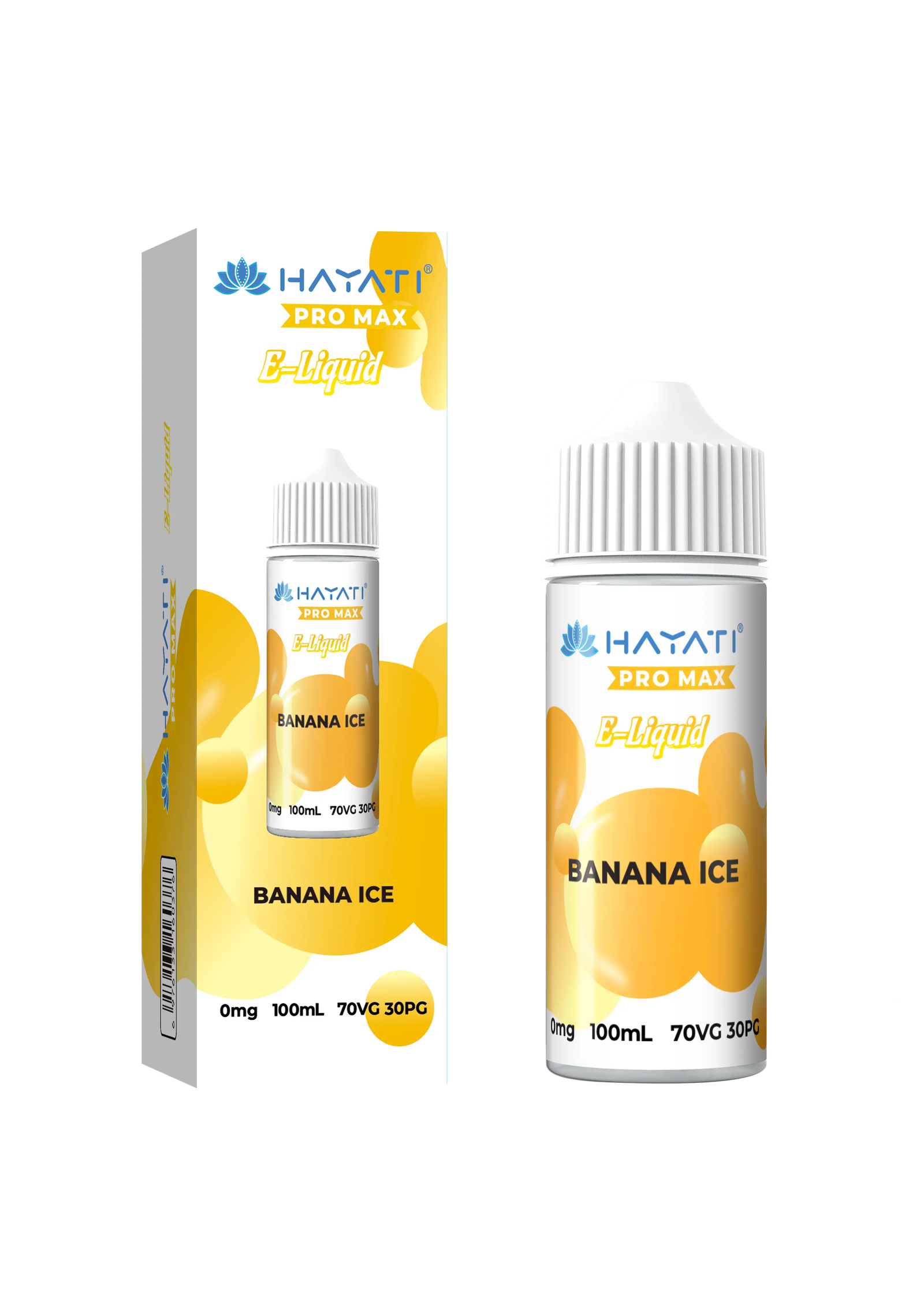 Banana Ice Hayati Pro Max 100ml Shortfill E-Liquid - Shop Vapour
