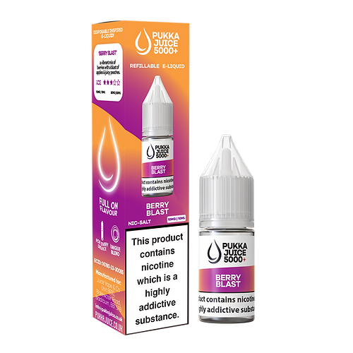 Berry Blast Nic Salt E-Liquid by Pukka Juice 5000+ - Shop Vapour