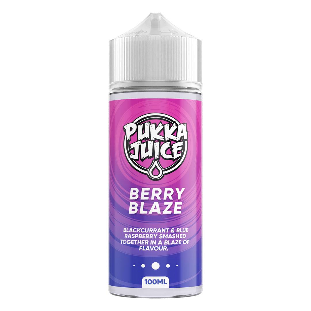 Berry Blaze 100ml Shortfill E-Liquid by Pukka Juice - Shop Vapour