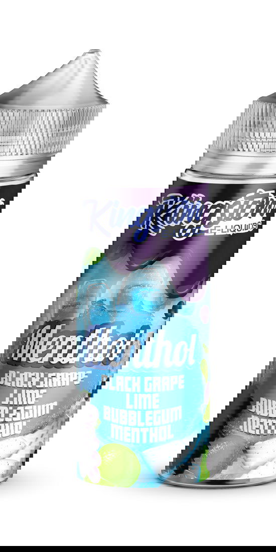 Black Grape, Lime Bubblegum Menthol 100ml Shortfill E-Liquid by Kingston Menthol - Shop Vapour
