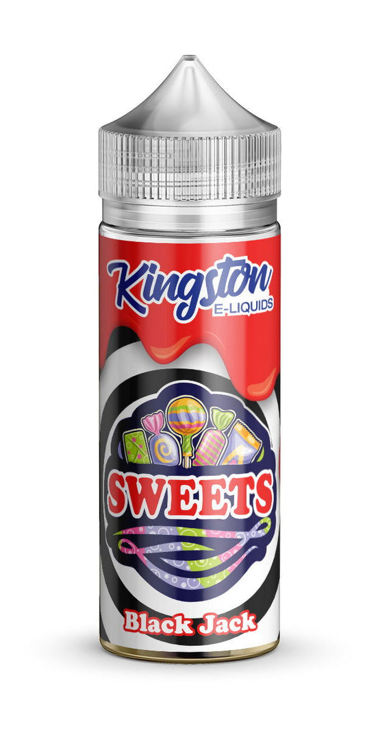 Black Jack 100ml Shortfill E-Liquid by Kingston Sweets - Shop Vapour