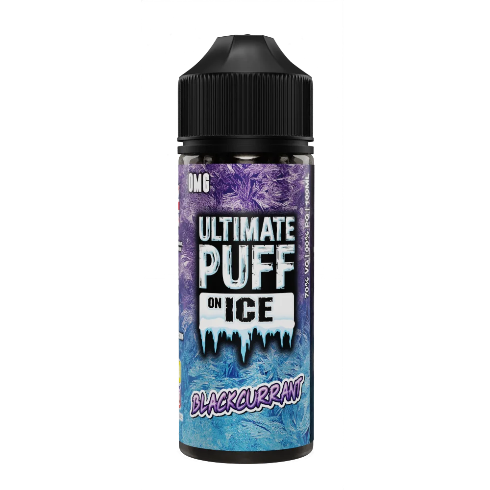 Blackcurrant 100ml Shortfill E-Liquid by Ultimate Puff On Ice - Shop Vapour