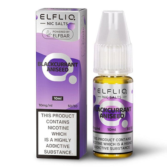 Blackcurrant Aniseed Nic Salt E-Liquid by Elf Bar Elfliq - Shop Vapour