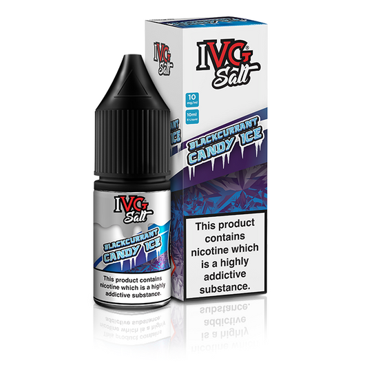 Blackcurrant Candy Ice 10ml Nic Salt E-Liquid by IVG Salt - Shop Vapour