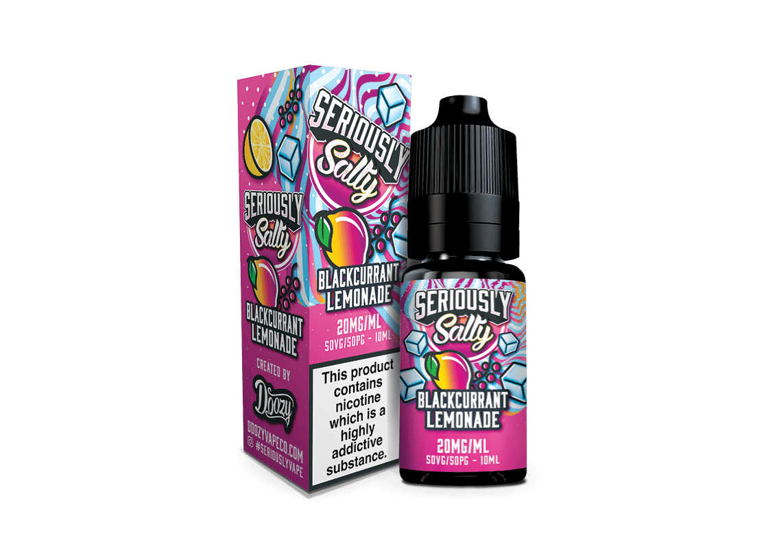 Blackcurrant Lemonade Nic Salt E-liquid by Seriously Salty - Shop Vapour