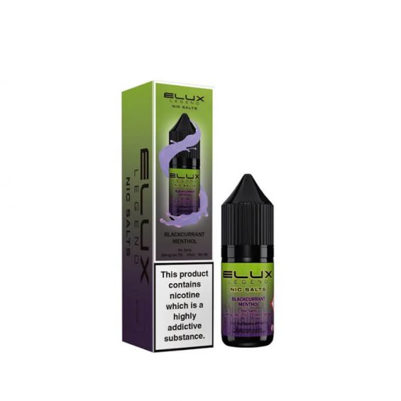 Blackcurrant Menthol Nic Salt E-Liquid by Elux Legend - Shop Vapour