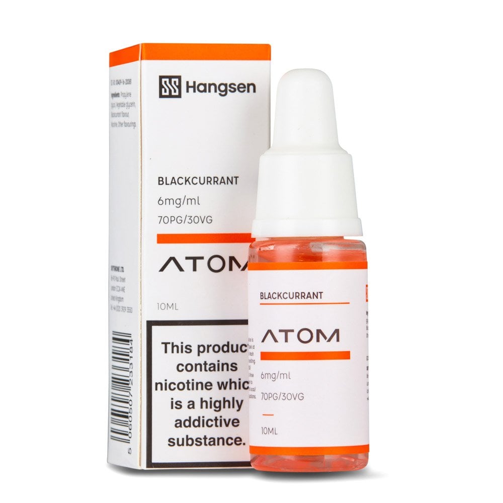 Blackcurrant Nic Salt E-Liquid by Hangsen Atom - Shop Vapour
