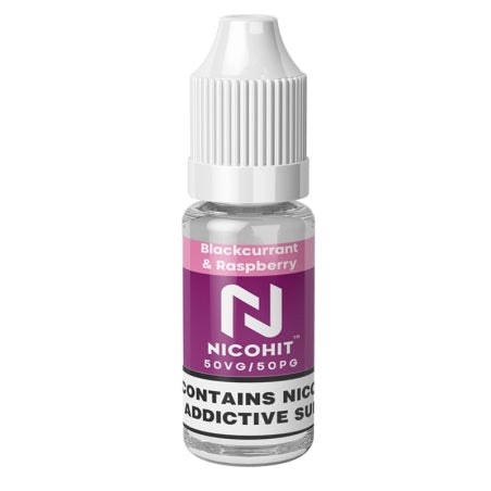 Blackcurrant & Raspberry (Cheeky-V) 10ml 50/50 E-Liquid by Nicohit - Shop Vapour