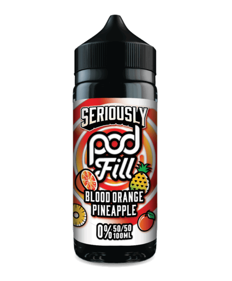 Blood Orange Pineapple 100ml Shortfill E-liquid by Seriously Pod Fill - Shop Vapour