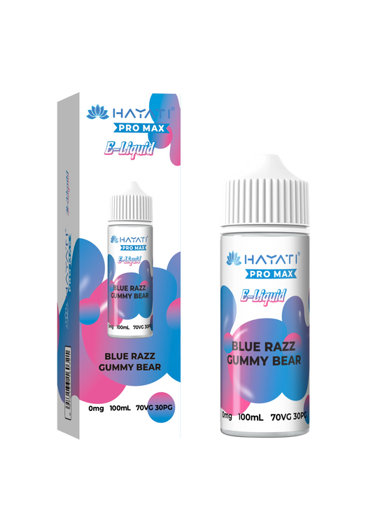 Hayati Pro Max - Blue Razz Gummy Bear 100ml E-liquid