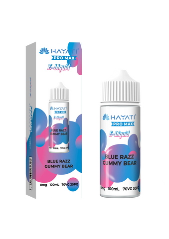Hayati Pro Max - Blue Razz Gummy Bear 100ml E-liquid