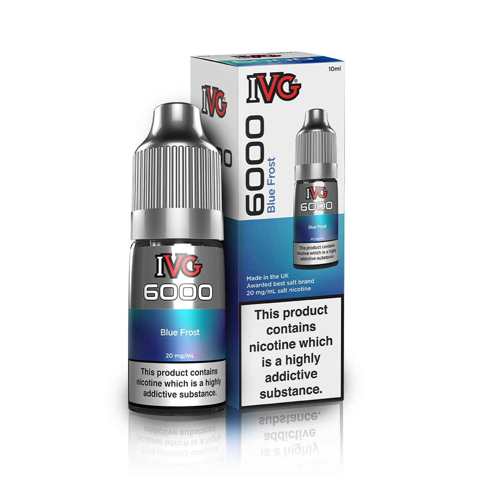 Blue Frost Nic Salt E-Liquid by IVG 6000 - Shop Vapour