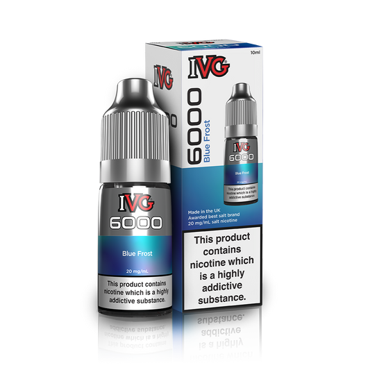 Blue Frost Nic Salt E-Liquid by IVG 6000 - Shop Vapour