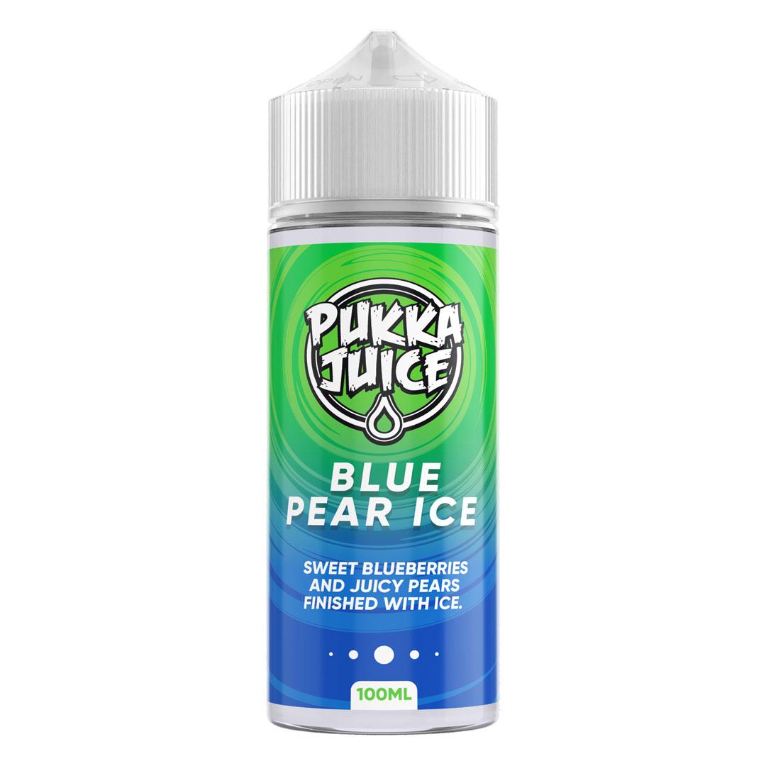 Blue Pear Ice 100ml Shortfill E-Liquid by Pukka Juice - Shop Vapour