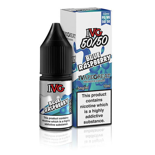 Blue Raspberry 10ml E-Liquid by IVG 50/50 - Shop Vapour