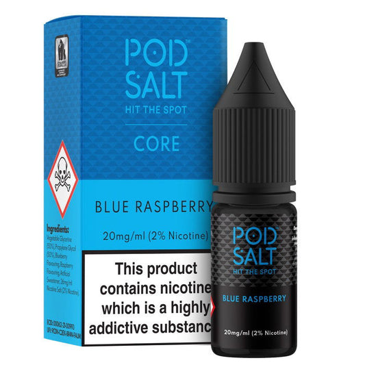 Blue Raspberry Nic Salt E-Liquid by Pod Salt Core - Shop Vapour
