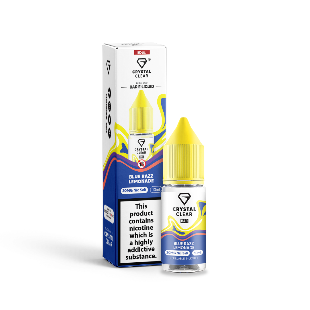 Blue Razz Lemonade Bar Salts Nic Salt by Crystal Clear - Shop Vapour