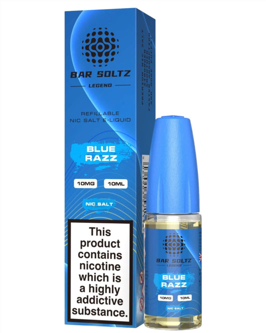 Blue Razz Nic Salt E-Liquid by Bar Soltz Legend - Shop Vapour